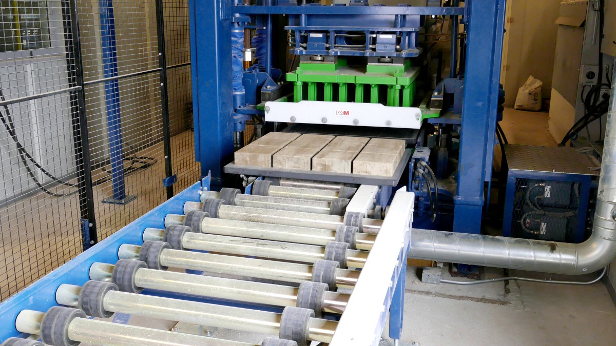 Neue Betonpflastersteinanlage bei TriCircle Pavers in Bartow/Florida