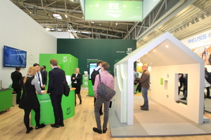  The BT innovation booth features the new corporate design at the BAU 2019 trade show in Munich 