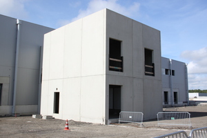  The new exposed concrete production line enables Kleihues to produce precast elements for commercial construction  