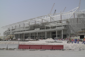  Fast alle Sportstätten für die WM 2022 bestehen aus einer Mischkonstruktion von Ortbeton und Betonfertigteilen, so auch das das Al Rayyan Stadion 