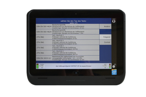  Detailaufnahme - Tablet-PC – Prüfprogramme 