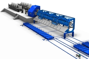  The TWIN MSR 16 from progress Maschinen &amp; Automation installed at BEST features ten decoilers, eight rotors and two flying shears for processing from the coil  