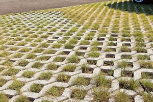  … and permeable slabs “concrete grass grids” 