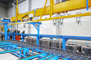  The Progress lattice girder welding and handling machines of the VGA Versa series represent the best in flexible, just-in-time lattice girder production 