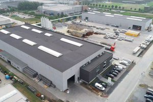  Air view of the new Predalco precast concrete plant in Belgium 