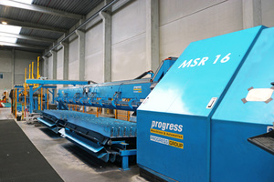  The Progress MSR 16 straightening and bending machine works off coil and optimizes the flow of production 