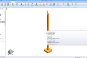  Every BIM components, such as columns, are provided with all of the component’s important attributes 