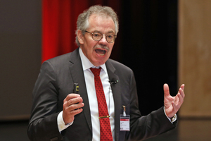  Prof. Harald S. Müller holding his keynote speech 