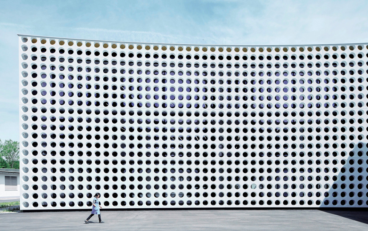 Silhouette International Modern eyewear optics cast in concrete Concrete Plant Precast Technology