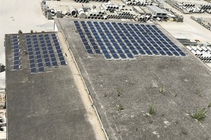  A photovoltaic system supplies the factory with environmentally friendly energy  