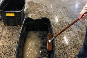  Washing the aggregate in the UCT laboratory 