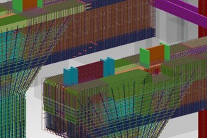  Tekla Structures ermöglichte eine präzise und flexible Detaillierung der Bewehrung 