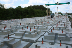  … such as these precast foundations 