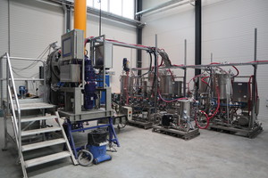  The tests take place in the areas of mixing, crushing, recycling and filtration technology 