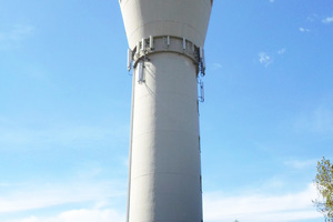  Stocrete TG 203 repair mortar was used for repairing this water tower 