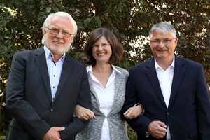  Gut gelaunt präsentierten sich Vorsitzender Christian Drössler, Geschäftsführerin Elisabeth Hierlein und stellv. Vorsitzender Klaus-Peter Krüger(v. r. n. l.) auf der FDB-Mitgliederversammlung 2019 