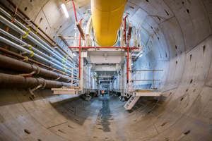  Metro-Tunnel in Melbourne, hergestellt auf einer Anlage von MCT Italy 