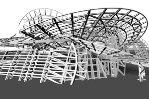  CAD model of the secondary steel structure 