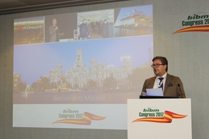  Der letzte BIBM-Kongress fand 2017 in Madrid statt, hier Dr. Ulrich Lotz vom FBF Betondienst 