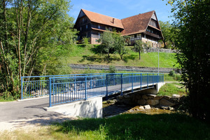  Fig.: View of the hybrid bridge in Ottenhöfen 