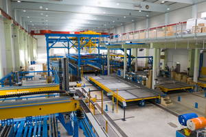  View of the new, highly automated carousel system at Systembau Eder in Kallham, Austria 