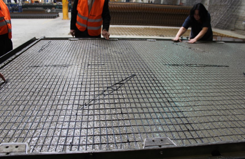 Innovation Carbon fiber meshes Concrete Plant Precast Technology