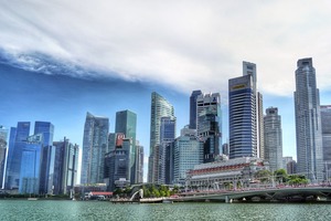  In den Hochhäusern von Singapur sind Unmengen von Beton verbaut - aber ohne Sand kein Beton 