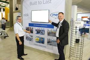  … and mbk is active as exhibitor at many trade shows, such as here at the most recent Bauma Conexpo Africa in Johannesburg 