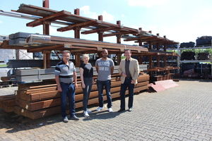  Owner Dieter Rausch, Managing Director Nina Rausch and Technical Director Patrick Huskins (from left to right) welcome BFT Editor-in-Chief Silvio Schade in Trebur 