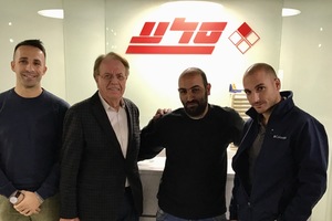  Gabriele Falchetti (MCT Gebietsleiter Middle East), Lamberto Marcantonini (MCT Italy-Präsident), Ran Tshuva und Ben Tshuva (v.l.n.r.) 