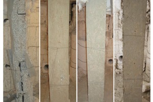  Fig. 5: HSC columns with different fibers after fire resistance tests: (a) plain HSC; (b) HSC with polypropylene (PP) fibers; (c) HSC with steel (S) fibers; and (d) HSC with hybrid (PP and S) fibers 