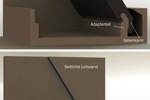  Fig. 2: Final flood barrier design in the active (top) and passive (bottom) state 