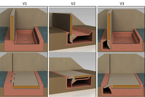  Fig. 3: Flood barrier design variants 
