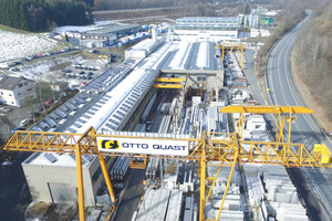  Aerial view of the precasting plant of Otto Quast in Freudenberg, Germany  