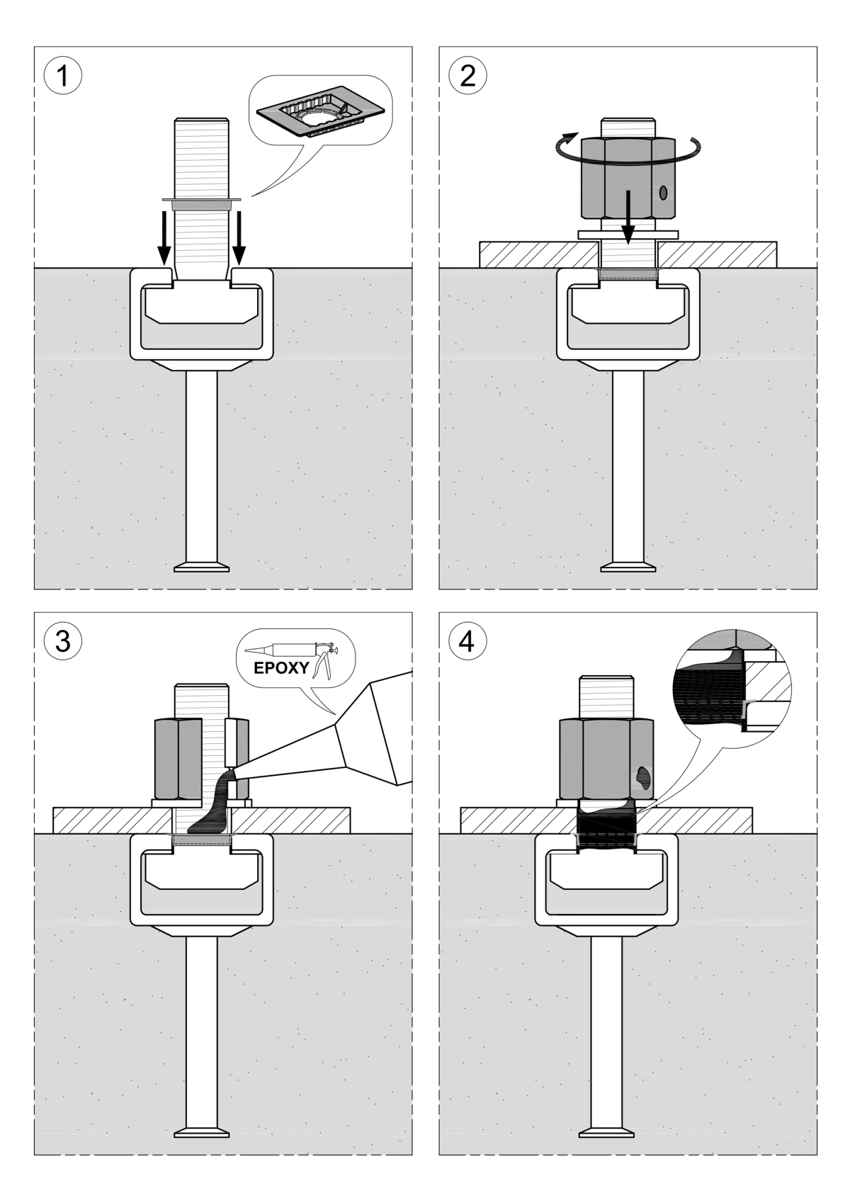 Anchor channels with bolts for dynamic loads Concrete Plant Precast
