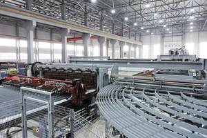  Austrian equipment manufacturer EVG supplied the fully automated mesh-welding unit and lattice girder production line 