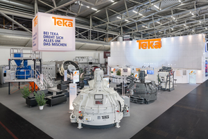  Auf der Bauma 2019 kam man am Stand der Teka nicht vorbei  