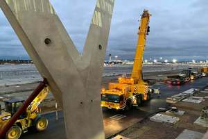  The new terminal 3 is being built on the former Rhein-Main Air Base 