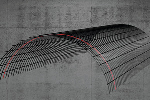  Carbon-fibre reinforcement CAD-rendering 