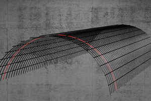  CAD-Rendering einer Carbonfaserbewehrung 