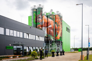  Cement silos with artwork 