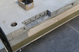  Fig. 7: Demolded floor slab from Fig. 4 with blockout for the BT turnbuckles 