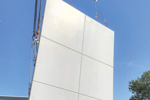  The white concrete elements measure just under 6 m × 4 m with a thickness of 10 cm 