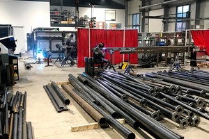  Insgesamt 600 Meter Rohrleitungen wurden benötigt 