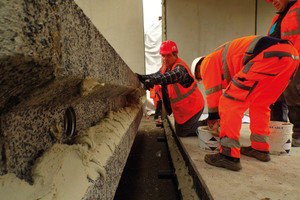  The precast concrete elements were bonded together with 2-component epoxy resin mortar 