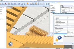  With the extended staircase module, complete standard staircases can be designed, including Cube reinforcement 