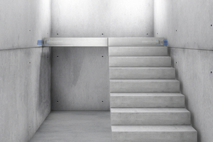  The Type P Tronsole developed by Schöck makes it possible to install slender architectural concrete stair landings 