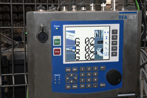  Rea controller with the print layout for marking of railway sleepers on three sides  