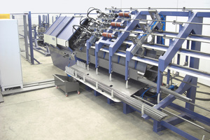  MELC Polyline x3 Richtmaschine, Ablauf und Sammelsystem 