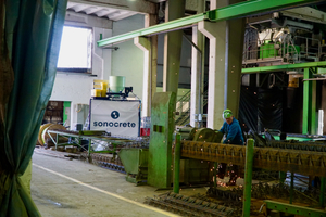  The Sonocrete mixing device at the Mattig &amp; Lindner factory in Forst 